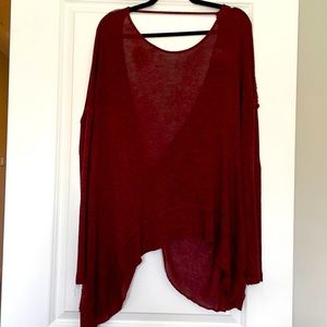 Free People Open Back Knot Top